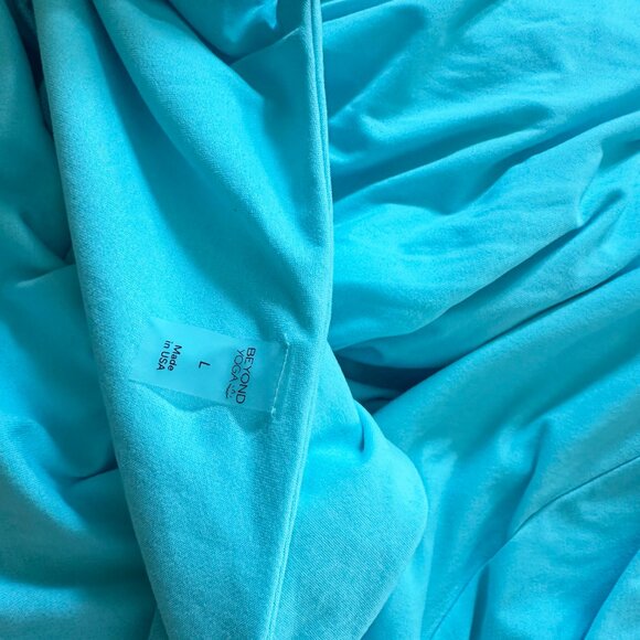 Beyond Yoga Featherweight At The Ready Capri Blue Square Neck Midi Dress - Picture 5 of 5